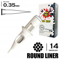14RL/0,35 mm - Round Liner "BIG-WASP" (STANDARD WHITE) 