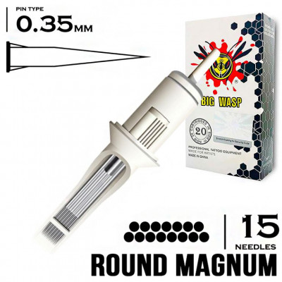 15RM/0,35 MM - ROUND MAGNUM "BIG-WASP" (STANDARD WHITE)