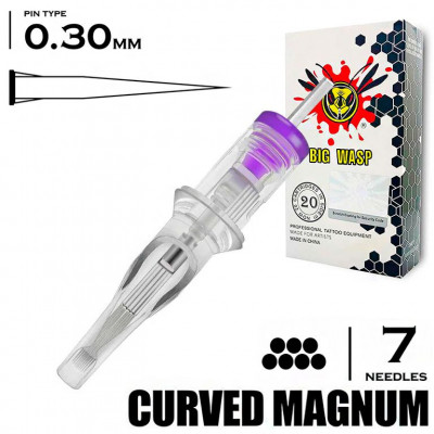 7CM/0,30 MM - RM/CURVED MAGNUM "BIG-WASP" (MATTE TRANSPARENT)