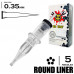 5RL/0,35 MM - ROUND LINER "BIG-WASP" (MATTE TRANSPARENT)