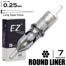 7 RLT/0.25 - Round Liner BugPin Extra Long Taper "Ez Revolution"