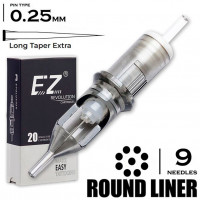 9 RLT/0.25 - Round Liner BugPin Extra Long Taper "Ez Revolution"