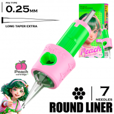 7 RLLT-X/0.25 - Round Liner Long Taper Extra - PEACH