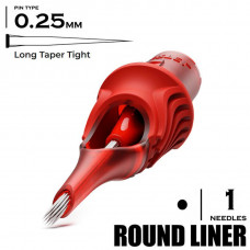 1 LLT-T / 0,25MM - ROUND LINER LONG TAPER TIGHT - CARTEL