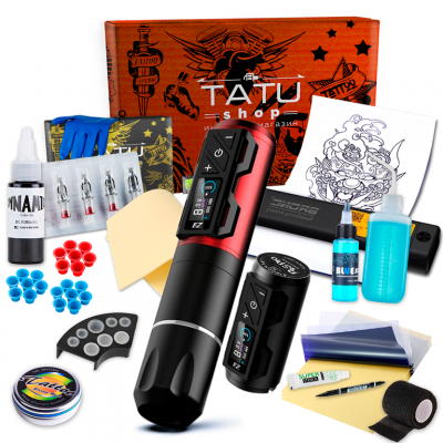 Тату набор c беспроводной машинкой Tattoo Kit - EZ Portex Pro 2 Power