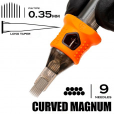9 CMLT/0.35 Curved Magnum Long Taper - "INKin EZ tattoo"