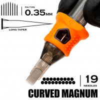 19 CMLT/0.35 Curved Magnum Long Taper - "INKin EZ tattoo"