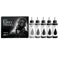 GREY PASTEL DARK SET GALLERY TATTOO INK, 100мл