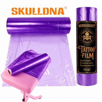Стрейч пленка для тату AVA SKULLDNA Big Size Tattoo Film Purple (30см Х 300 метров)