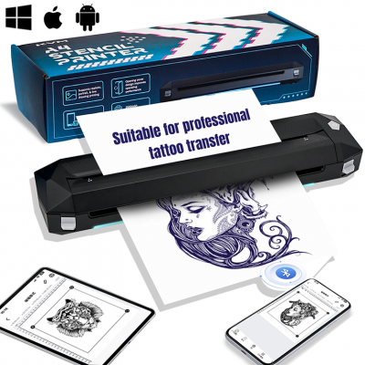 Беспроводной термо принтер KVM-P15 Tattoo Stencil Printer