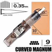 9 CMLT/0.35 - Curved Magnum Bugpin Long Taper "EZ FILTER"