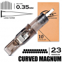 23 CMLT/0.35 - Curved Magnum Bugpin Long Taper "EZ FILTER"