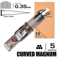 5 CMLT/0.35 - Curved Magnum Bugpin Long Taper "EZ FILTER"