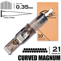 21 CMLT/0.35 - Curved Magnum Bugpin Long Taper "EZ FILTER"