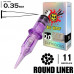 11RL/0,35 MM - ROUND LINER (BIG-WASP PRESTIGE PURPLE)