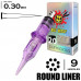 9RL/0,30 MM - ROUND LINER (BIG-WASP PRESTIGE PURPLE)