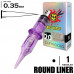1RL/0,35 MM - ROUND LINER (BIG-WASP PRESTIGE PURPLE)