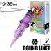 7RL/0,35 MM - ROUND LINER (BIG-WASP PRESTIGE PURPLE)