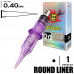 1RL/0,40 MM - ROUND LINER (BIG-WASP PRESTIGE PURPLE) 1RL/0,40 MM - ROUND LINER (BIG-WASP PRESTIGE PURPLE)