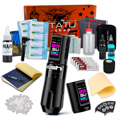 Тату набор Tattoo Kit - KUSH 2 Power (Black)