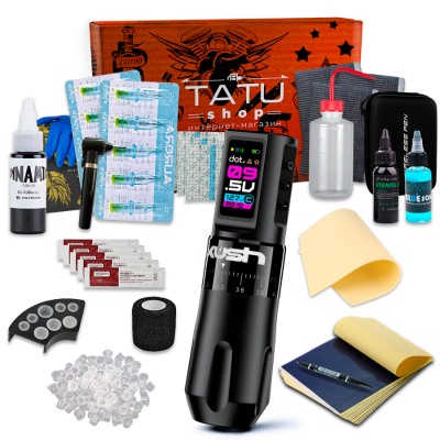 Тату набор Tattoo Kit - KUSH (Black)