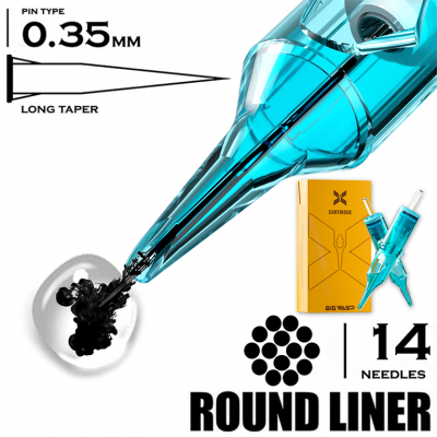 14 RLLT/0.35 - Round Liner Long Taper - BIG WASP X