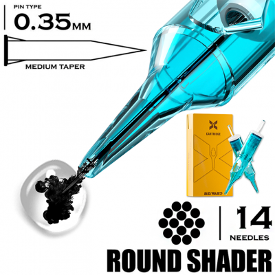 14 RSMT/0.35 - Round Shader Medium Taper - BIG WASP X