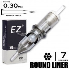 7 RLMT/0.30 - Round Liner Bugpin Medium Taper "Ez Revolution"