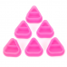 Колпачки силиконовые AVA SKULLDNA Triangle Silicone Ink Cup 2in1 Pink (80 шт.)