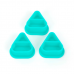 Колпачки силиконовые AVA SKULLDNA Triangle Silicone Ink Cup 2in1 Turquoise (80 шт.)