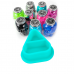 Колпачки силиконовые AVA SKULLDNA Triangle Silicone Ink Cup 2in1 Turquoise (80 шт.)