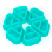Колпачки силиконовые AVA SKULLDNA Triangle Silicone Ink Cup 2in1 Turquoise (80 шт.)