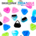 Колпачки силиконовые AVA SKULLDNA Triangle Silicone Ink Cup 2in1 Mix (80 шт.)
