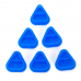 Колпачки силиконовые AVA SKULLDNA Triangle Silicone Ink Cup 2in1 Blue (80 шт.)