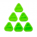 Колпачки силиконовые AVA SKULLDNA Triangle Silicone Ink Cup 2in1 Green (80 шт.)