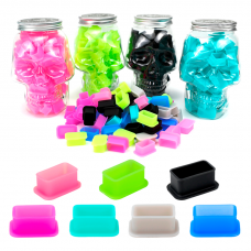Колпачки силиконовые AVA SKULLDNA Big Magnum Silicone Ink Cup Mix (80 шт.)