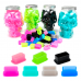 Колпачки силиконовые AVA SKULLDNA Big Magnum Silicone Ink Cup Mix (80 шт.)