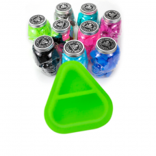 Колпачки силиконовые AVA SKULLDNA Triangle Silicone Ink Cup 2in1 Green (80 шт.)