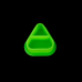 Колпачки силиконовые AVA SKULLDNA Triangle Silicone Ink Cup 2in1 Green (80 шт.)