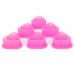 Колпачки силиконовые AVA SKULLDNA Triangle Silicone Ink Cup 2in1 Pink (80 шт.)