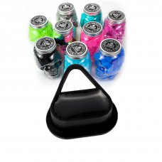 Колпачки силиконовые AVA SKULLDNA Triangle Silicone Ink Cup 2in1 Black (80 шт.)