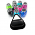 Колпачки силиконовые AVA SKULLDNA Triangle Silicone Ink Cup 2in1 Black (80 шт.)