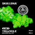 Колпачки силиконовые AVA SKULLDNA Triangle Silicone Ink Cup 2in1 Green (80 шт.)