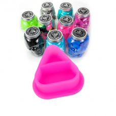 Колпачки силиконовые AVA SKULLDNA Triangle Silicone Ink Cup 2in1 Purple (80 шт.)