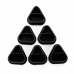 Колпачки силиконовые AVA SKULLDNA Triangle Silicone Ink Cup 2in1 Black (80 шт.)