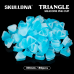 Колпачки силиконовые AVA SKULLDNA Triangle Silicone Ink Cup 2in1 Light Blue (80 шт.)