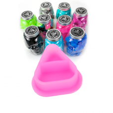 Колпачки силиконовые AVA SKULLDNA Triangle Silicone Ink Cup 2in1 Pink (80 шт.)