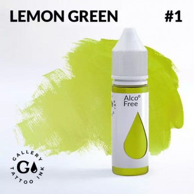 Lemon Green GALLERY Tattoo Ink, 15 мл