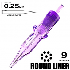 9 RLMT/0.25 - Round Liner Medium Taper "MAST PRO"