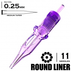 11 RLMT/0.25 - Round Liner Medium Taper "MAST PRO"